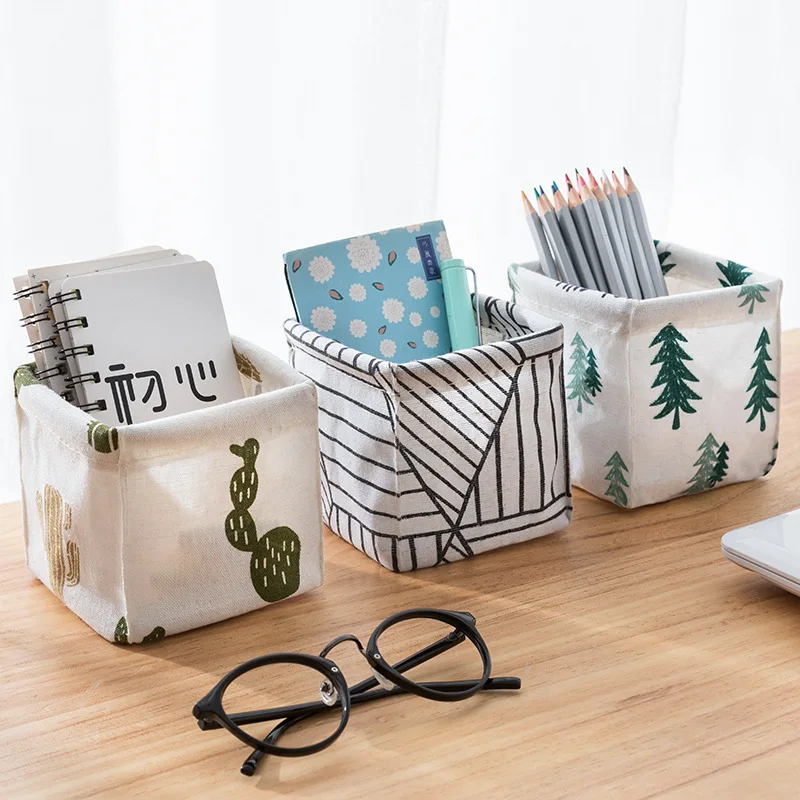 Desktop Sundries Storage Basket Sundries Underwear Toy Storage Box Cosmetic Container Book Organizer Stationery Laundry Basket