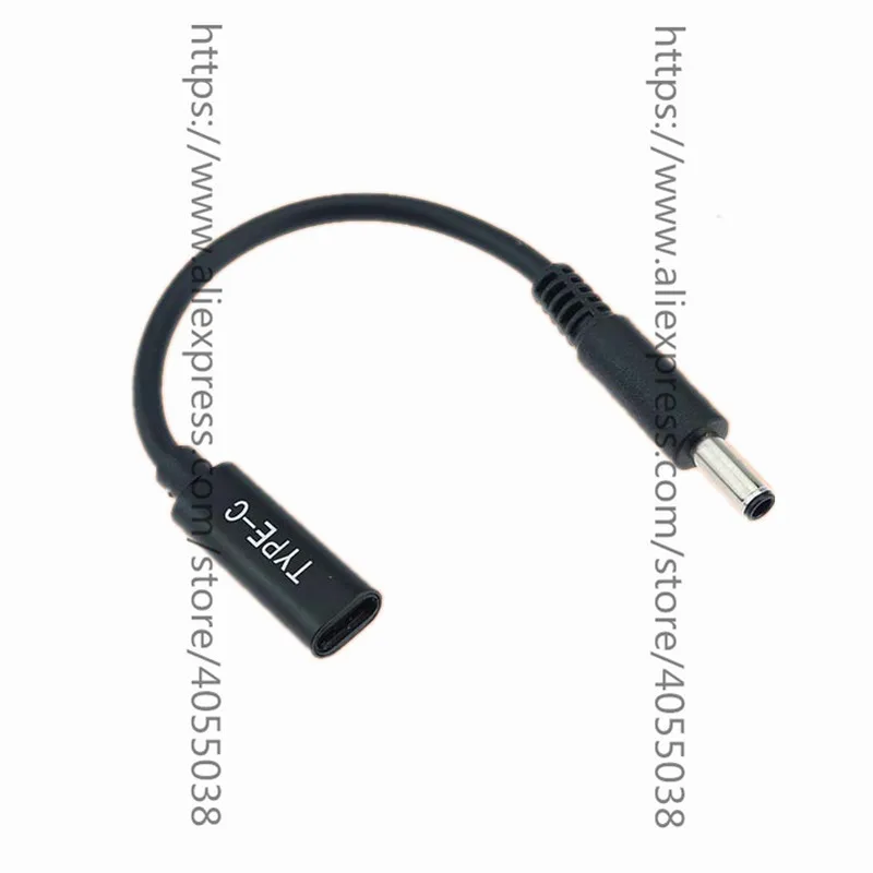 Câble USB 3.1 Type C USB-C femelle vers DC 20V 4.5 3.0mm 4.5x0.6MM pour prise d'alimentation Dell et émulateur PD, déclencheur de Charge pour ordinateur portable