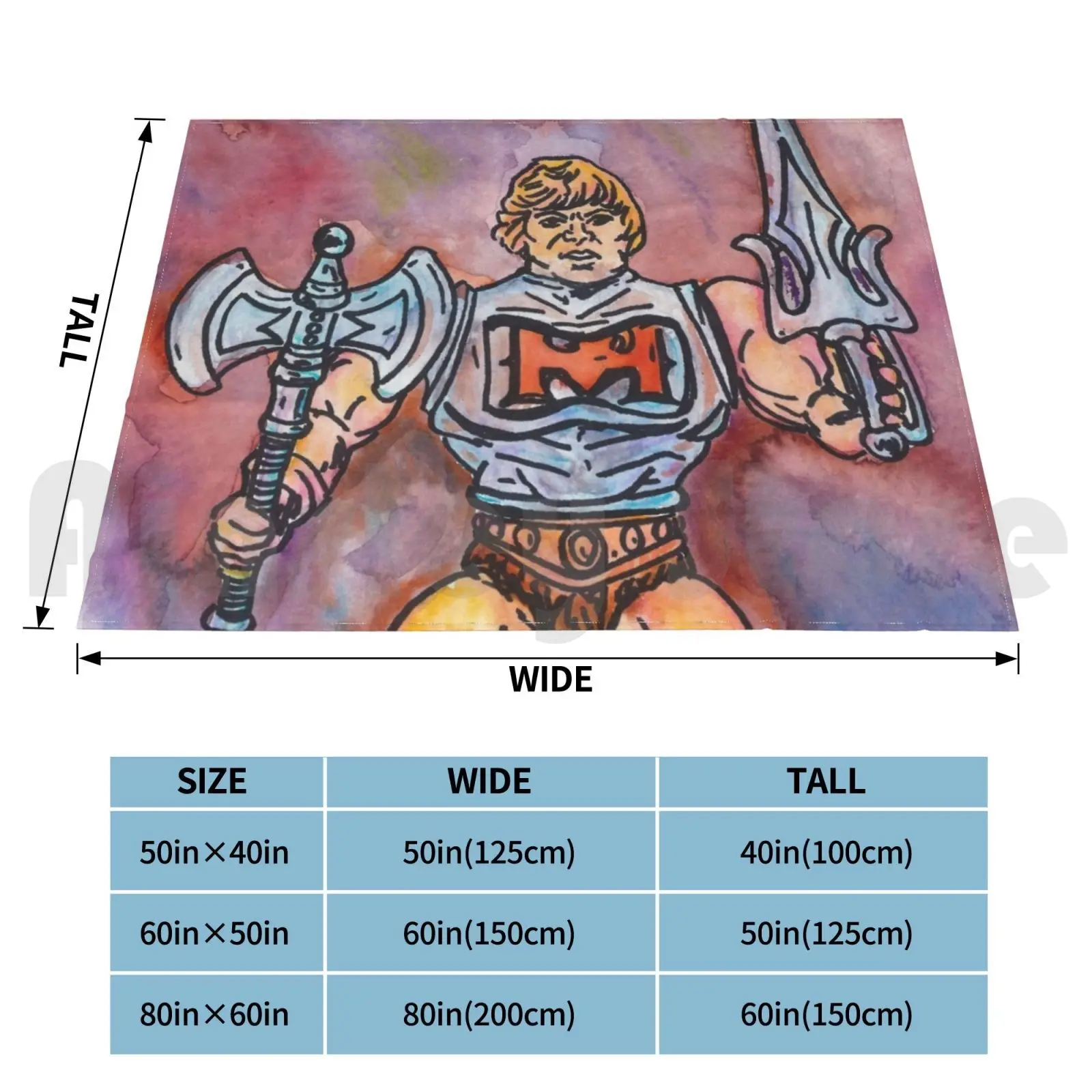 Battle Armor He-Man : Masters Of The Universe Blanket For Sofa Bed Travel He Man Skeletor Masters Of The