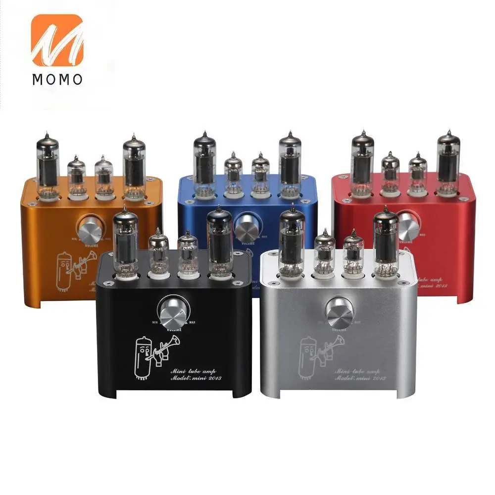 3W+3W Vacuum Tube Amplifier APPJ mini2013 6J1 6P1 Lossless HIFI Stereo Audio Power Amplifier Desktop Home Audio Vintage AMP