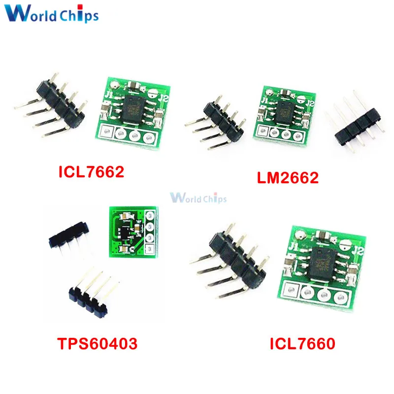 LM2662 ICL7660 ICL7662 TPS60403 Positive Voltage to Negative Voltage Voltage Reverse Regulator Module f/ ham Radio Amplifier