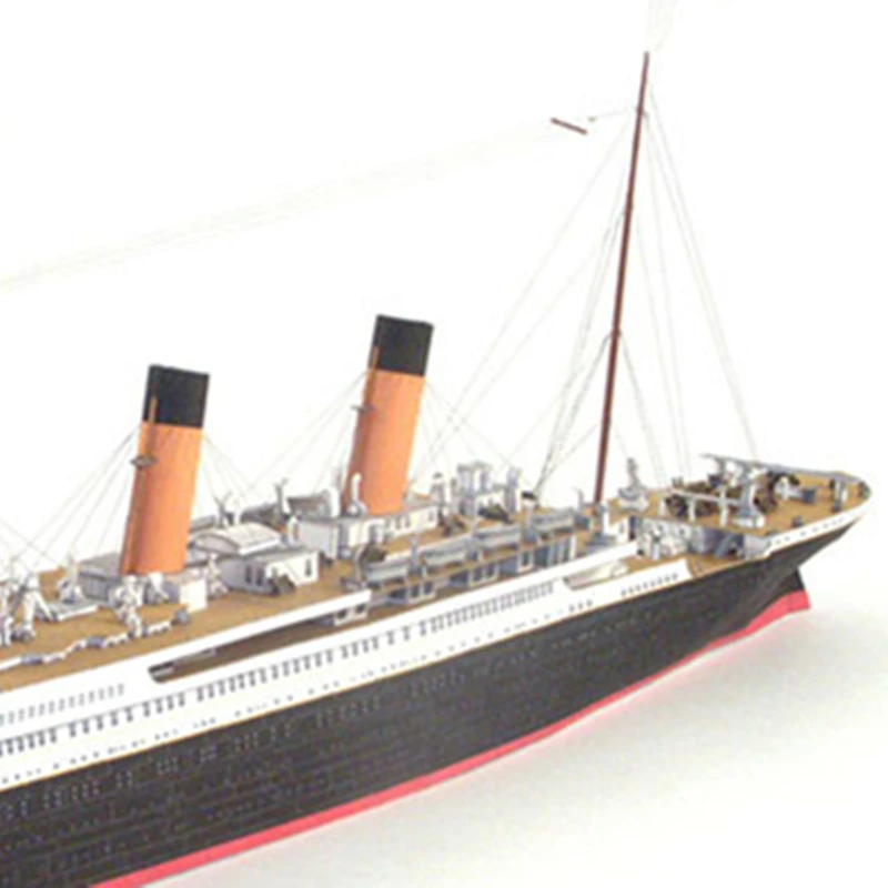 1:400 Titanic British Cruise Ship 3D Paper Model Puzzel Handmade DIY Military Fan Gift Home Desk Decoration Creative True Scale