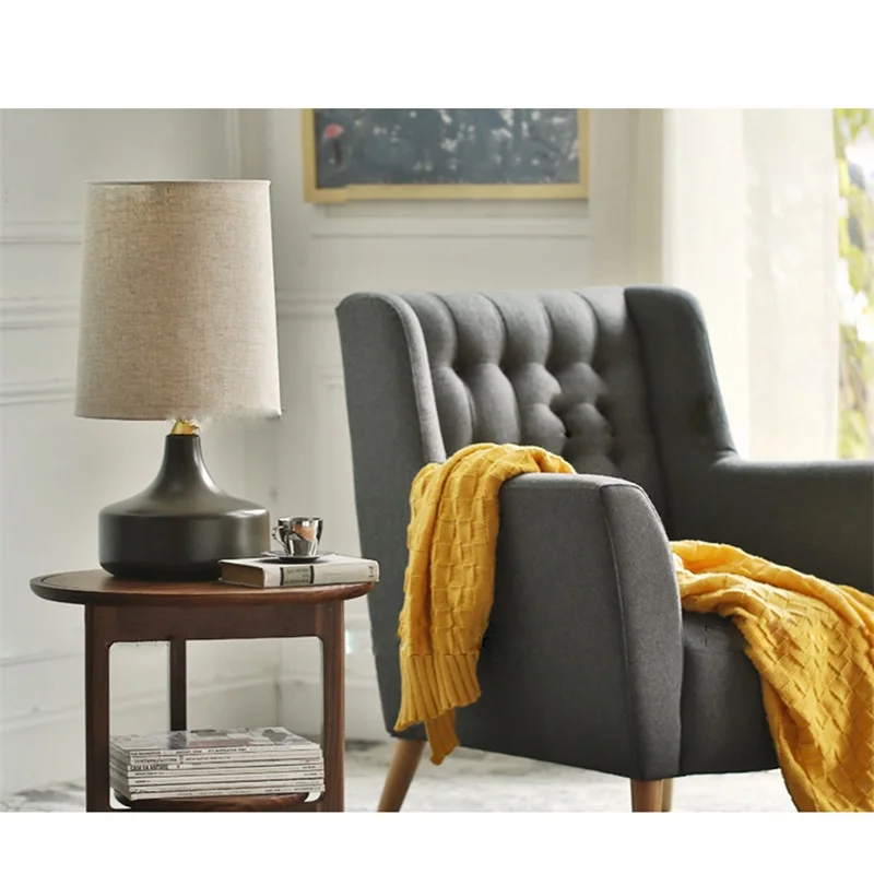 OULALA Nordic Simple Table Lamp Contemporary Ceramic Desk Light LED for Home Bedside Decoration