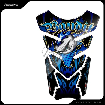 Almohadilla de depósito para motocicleta 3D, Protector de Gel, pegatina Bandit, funda de tanque para Suzuki Bandit 600 650 1200 1250 650S 600S ABS