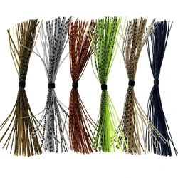 5pcs/lot 44 strands/bundle silicon skirts fishing lure Fishing Accessories silk Rubber skirt tying material Buzzbaits Spinner