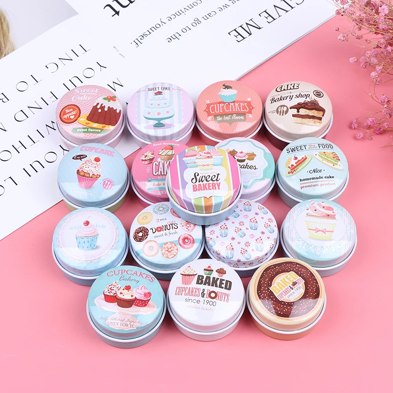 Portable Pill Box Metal Packing Tin Jar Boxes Small Medicine Case Cans Coin Headphones Moisture-proof Travel Pill Box 12 Styles