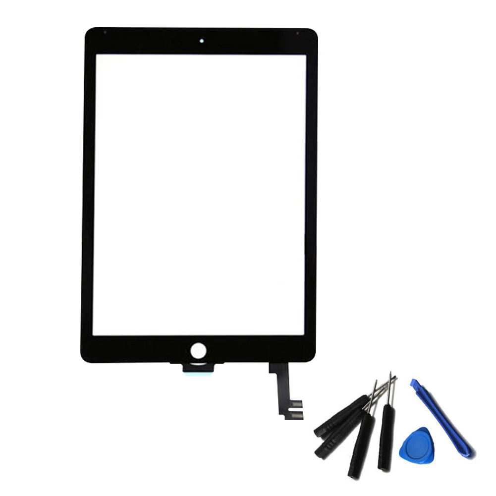 Replacement Touch Screen Digitizer Tool Black white for iPad Air 2 A1566 Touch Screen for ipad air 2 A1567 Touch Screen Hot Sell