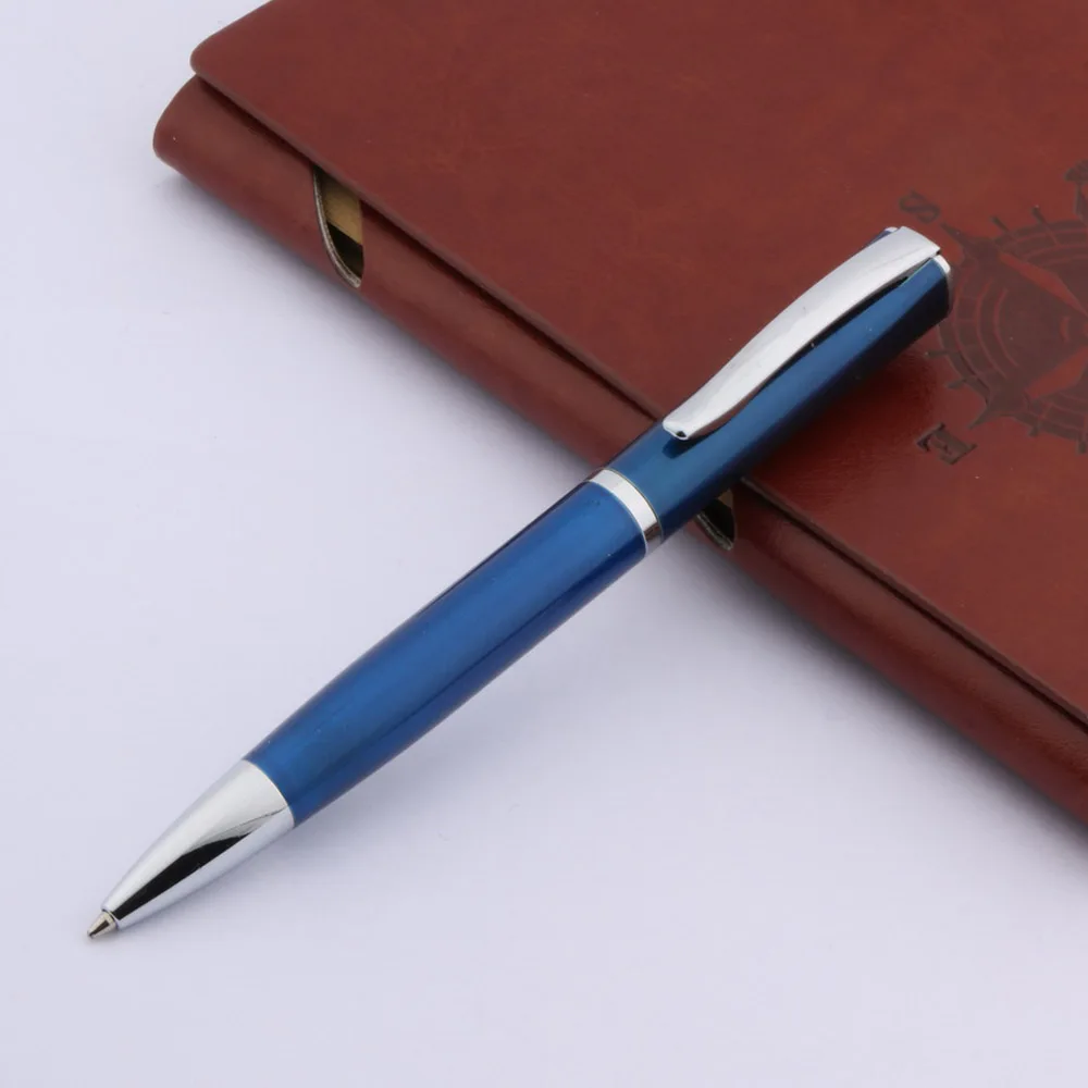 Hot Sale Baoer Metal Pen 051Blue Lacquerred Office Writing Ballpoint Pen