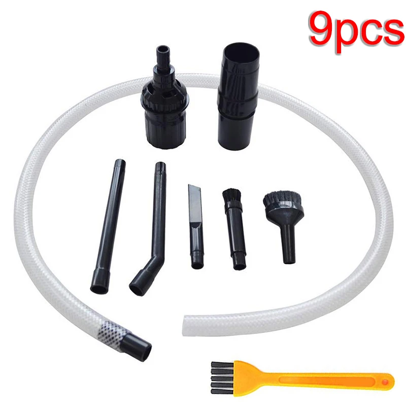 9Pcs Universal Micro Vacuum Cleaner Parts Keyboard Crevice Cleaning Tool Brush Kit Household Cleaning Parts Replacement For Home