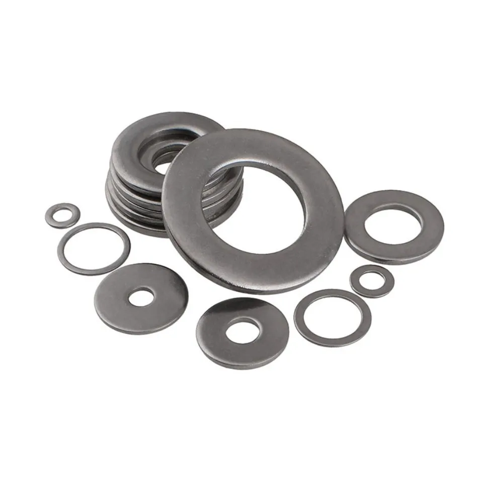 Flat Washers DIN125 M3 M4 M5 M6 M8 M10 M12 M14 M16 M18 M20 304 Stainless Steel Plain Gasket Pad Thickness 0.5/0.8mm