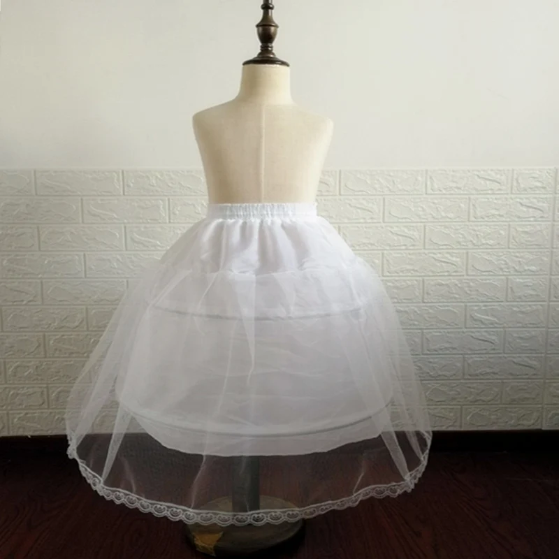 Trẻ Em Petticoats Cho Cô Gái Hoa Váy Áo Bé Gái Crinoline 2 Vòng Váy Petticoat Lolita Váy Tây Nam Không Đầm Vestido De Novia