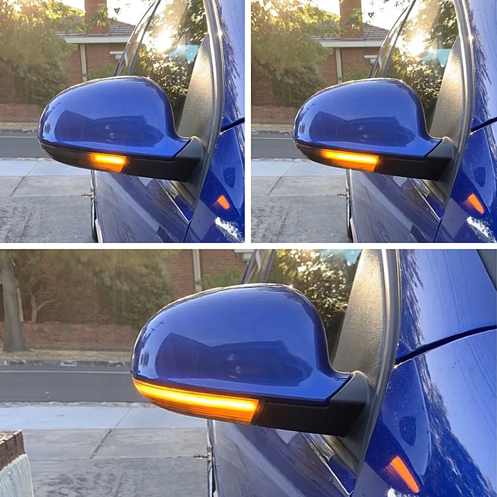 For VW Golf 5 MK5 GTI Jetta Passat B5.5 B6 Sharan Superb EOS 2Pcs Dynamic LED Rear Mirror Turn Signal Light Car Indicator Lamp