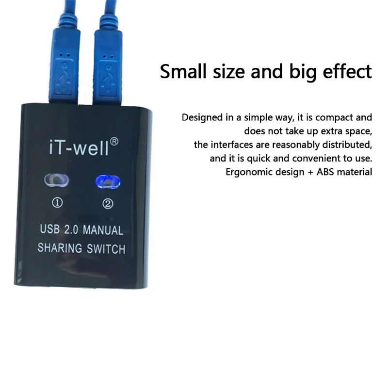 プリンタusbマニュアル共有スイッチハブ2 1でデータ転送コンバータスプリッタスイッチャー濃縮共有者セレクタkvmアダプタ