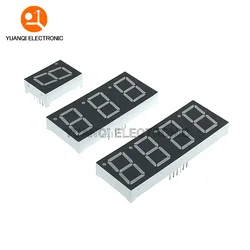 2pcs 0.8inch LED display 7 Segment 1 Bit/2 Bit/3 Bit/4 Bit Digit Tube Red Common Cathode / Anode Digital 0.8 inch led 7segment