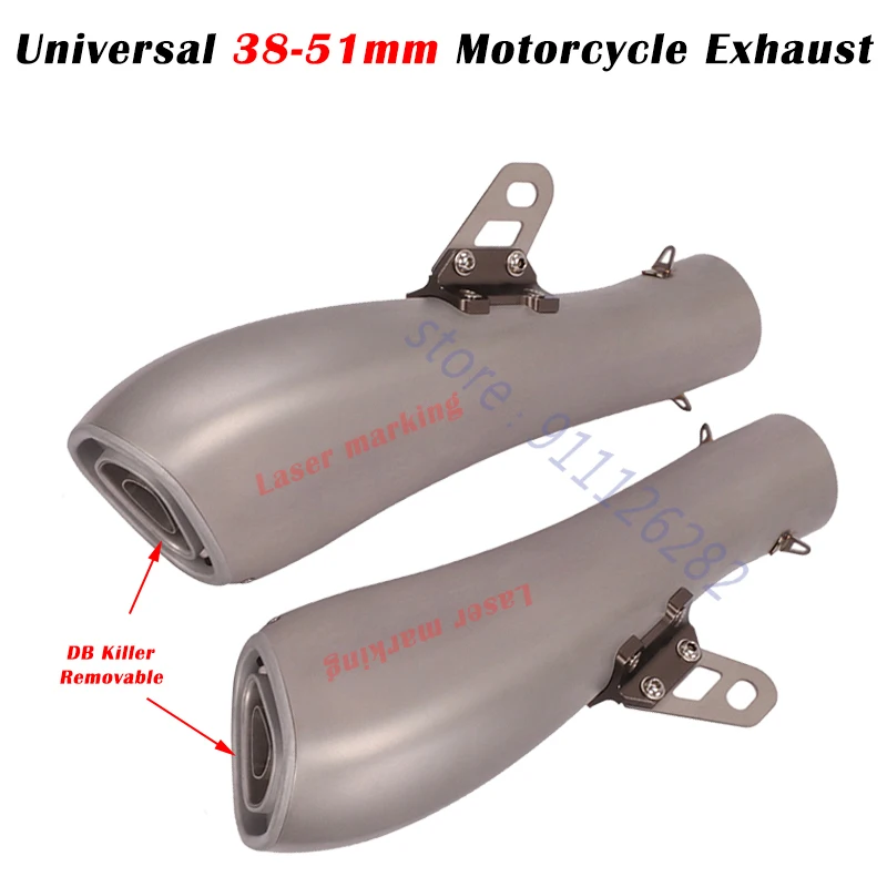 Universal Motorcycle FIRE TORCH Exhaust Escape Left & Right For V3 S1000R CBR250 Z250 Z1000 R6 R1 Modify 60mm Muffler DB Killer