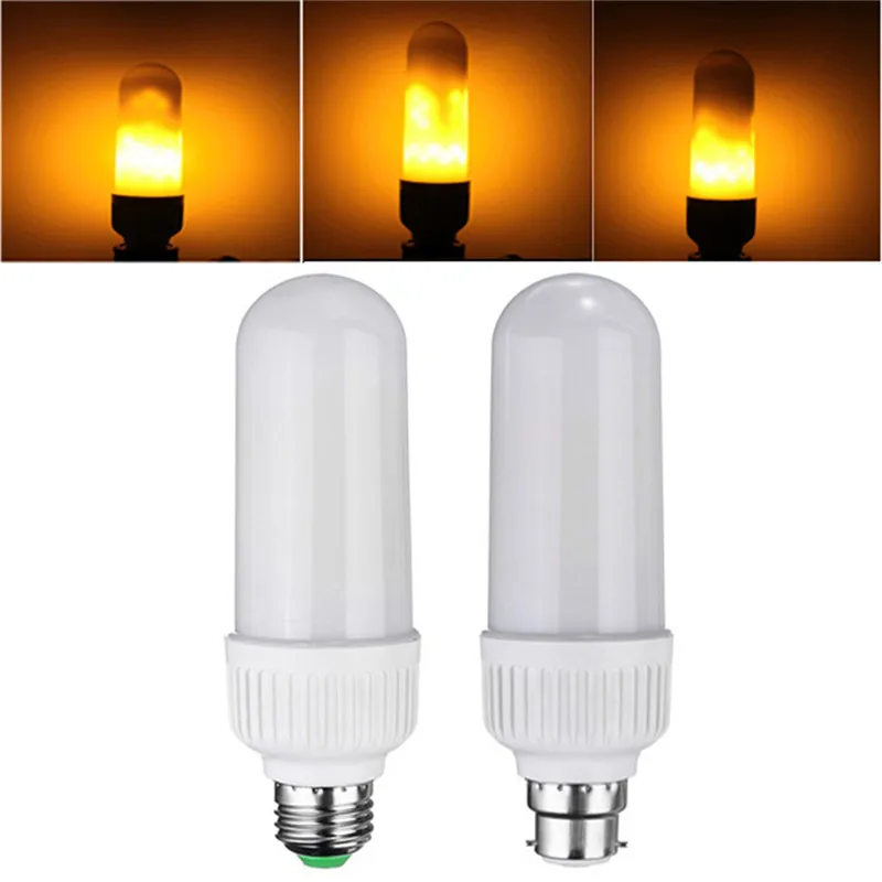 5W 2835 SMD LED Lamp Bulb E27 B22 1800K Yellow Flickering Flame Fire LED Light Bulb Corn Light Bulb AC85-265V Dropshipping