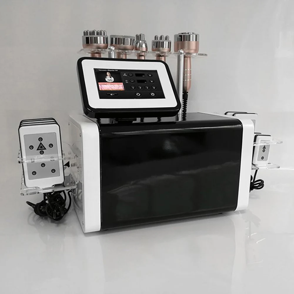 Cavitation RF Face Lift Fat Loss Radio Frequency Skin Tightening 40K Ultrasonic Slimming Machine Vacuum Liposuction Lipo Laser