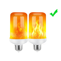 E14 E27 LED Flame Light Bulbs 4 Modes Party LED Flame Effect Light 85-265V Simulation Fire Lights Bulb KTV Festival Garden Decor