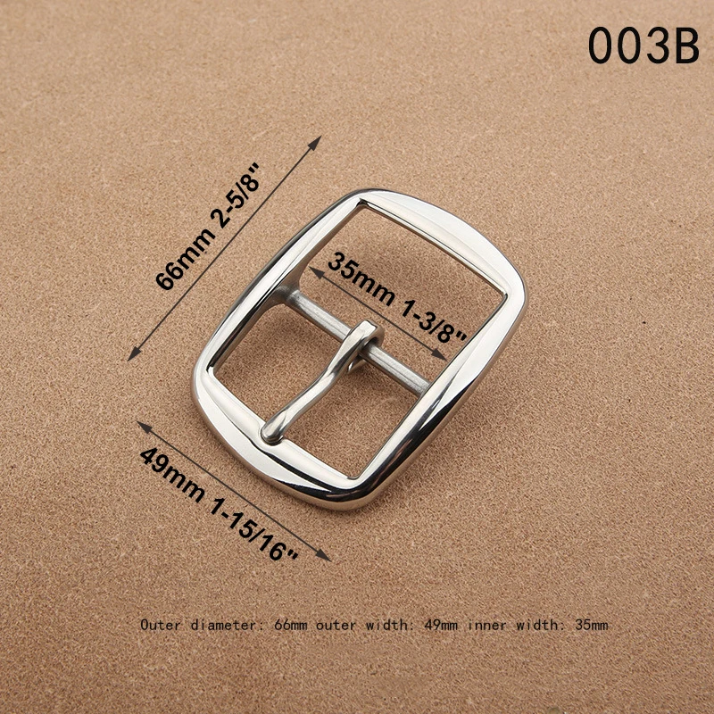 1 Stück 35mm Gürtelschnalle 304 Edelstahl Stiftschnalle Herren Taillengürtel Kopf Lederhandwerk Gürtelteile DIY Hardware Zubehör – Detail 3