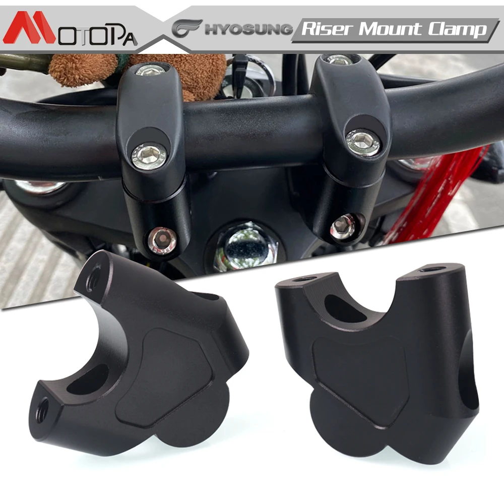 

GV300 Motorcycle Accessories Handlebar Riser Up Bracket Handle Bar Mount Clamp Adjuster For HYOSUNG Aquila GV300S GV 300 S 300S