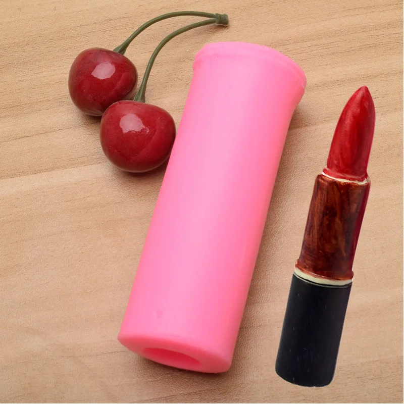 Lipstick shape candle Silicone Mold for DIY Handmade Ornaments Plaster Candle Jewelry Handicrafts Soap Hand Gift Making