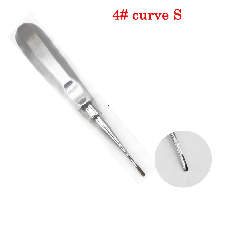 1 pcs Dentist Tools Surgical Instrument Tooth extraction Tool Stainless Steel Stright Curved teeth Elevator Dental Lab Dentistry