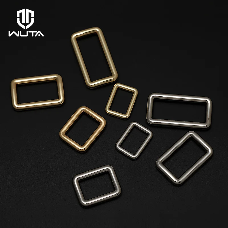 WUTA  NEW 10pcs Thick Metal Strong Rectangle Square Loop D Ring Buckle Clasp Leather Craft Repair DIY Handbag Belt Accessories