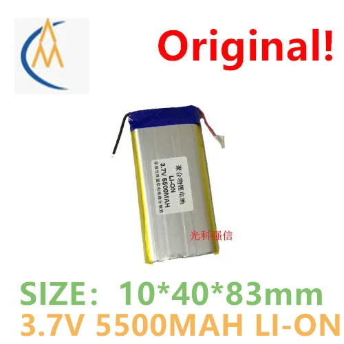 Acheter plus sera pas cher toute nouvelle batterie au lithium 3.7 V 104083 5500 mah interphone/équipement/micro avec panneau de protection