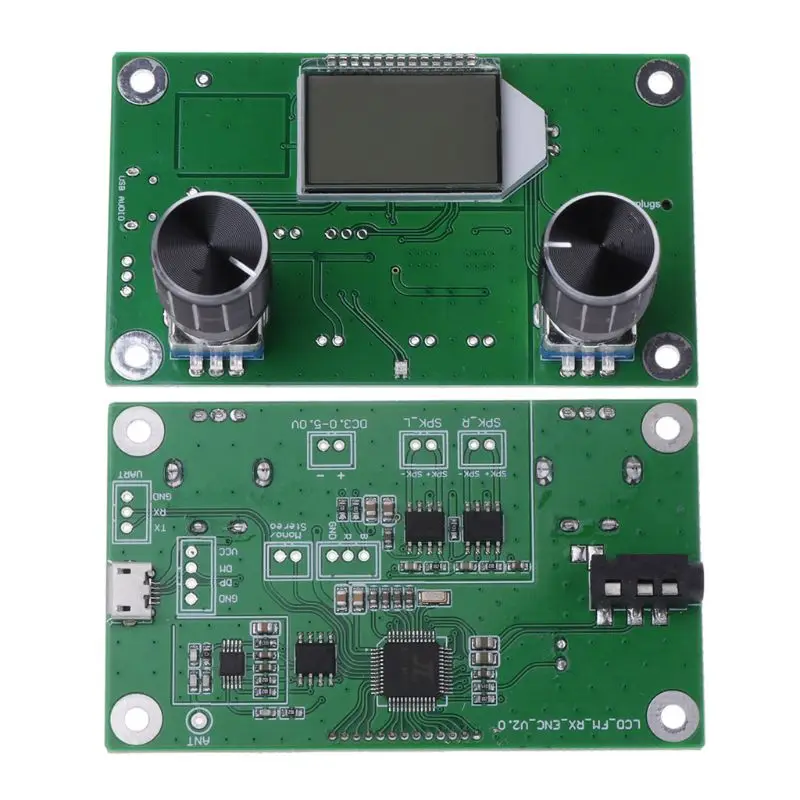 Updated 87-108MHz DSP&PLL LCD Stereo Digital FM Radio Receiver Module + Serial Control Professional