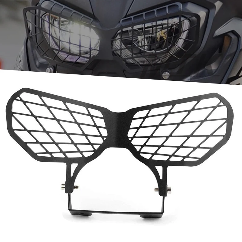 

For HONDA CRF1000L CRF 1000L Africa Twin 2016 2017 2018 2019 Motorcycle CNC Headlight Grille Guard Head Lamp Protector Cover