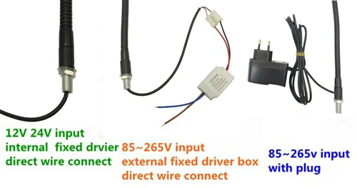 12V 24V 110V 220V 3W LED ARBEIT LICHT MIT FLEXIBLE ARM