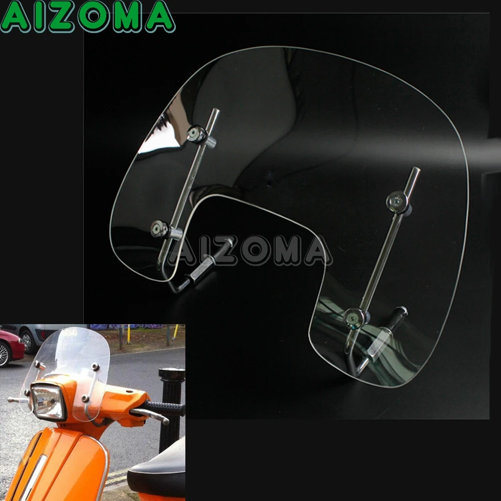 

For S125 S 125 Motorcycle Scooter Flyscreen Airflow Bolt-On Spoiler Windscreen Air Wind Deflector Clear Windsheild