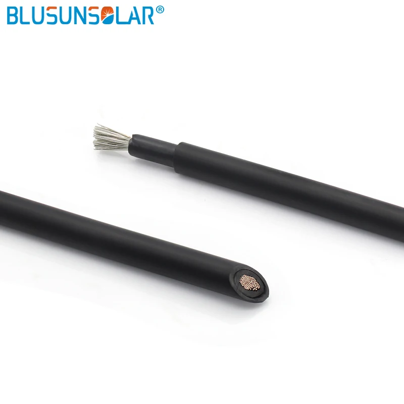 

20 meters roll 1x6mm2 solar cable with XLPO jacket 10AWG PV cable with TUV approval 6mm2 solar cable for solar connector