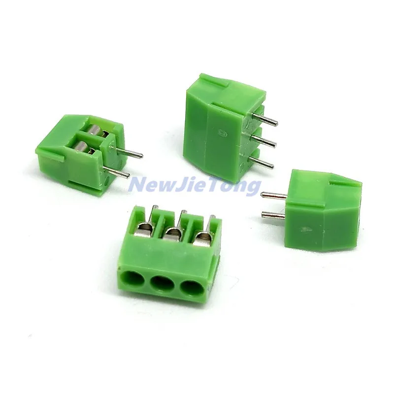 20pcs KF350-3.5-2P KF350-3P Terminal 300V 10A Screw 2Pin 3Pin 3.5mm Straight Pin PCB Screw Terminal Block Connector