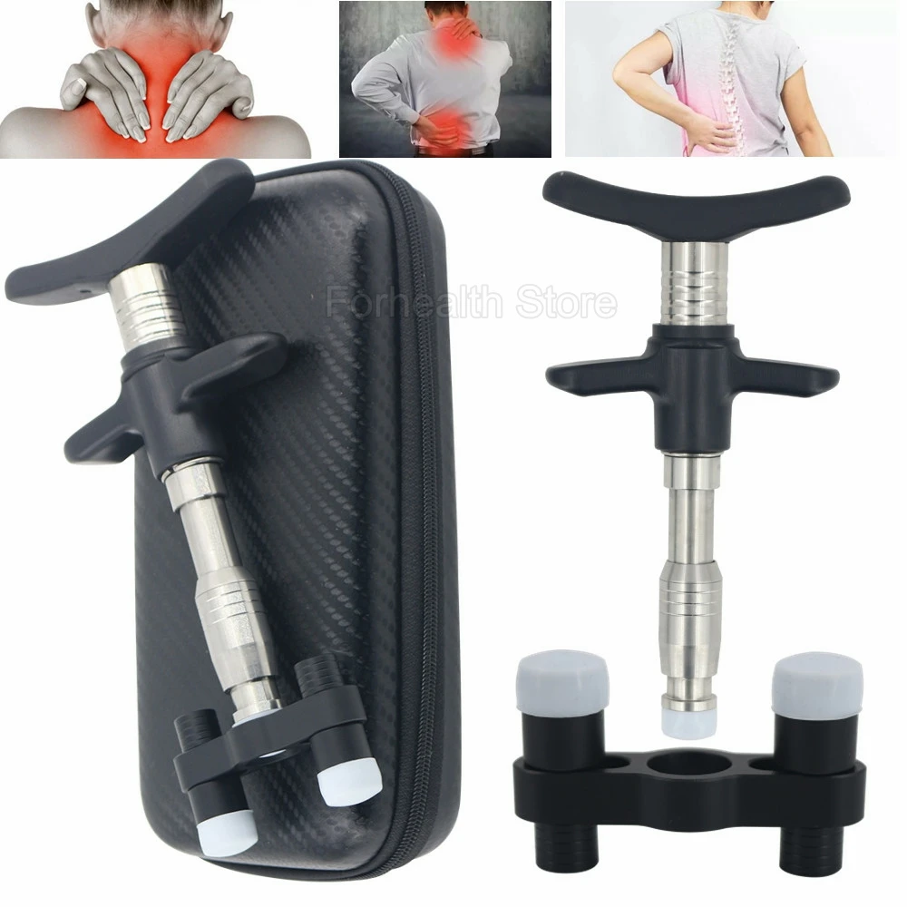 Portable Chiropractic Massage Gun Sciatica Pain Relief Massage Correction Tool Lumbar conditioning Health Care Massager 300N