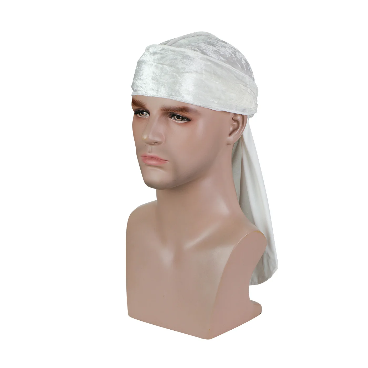 Unisex Diamond Velvet Durag Bandana für Männer Long Tail Headwrap Wave Cap Stretch Herren Doo Rag Turban Hut Hip-Hop Kopfbedeckung Caps – Detail 13