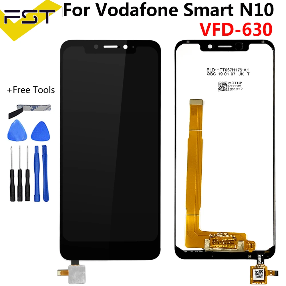 5.7''For Vodafone Smart N10 VFD-630 VFD 630 VFD630 LCD Display+Touch Screen Phone Digitizer Assembly Spare Part+Tools