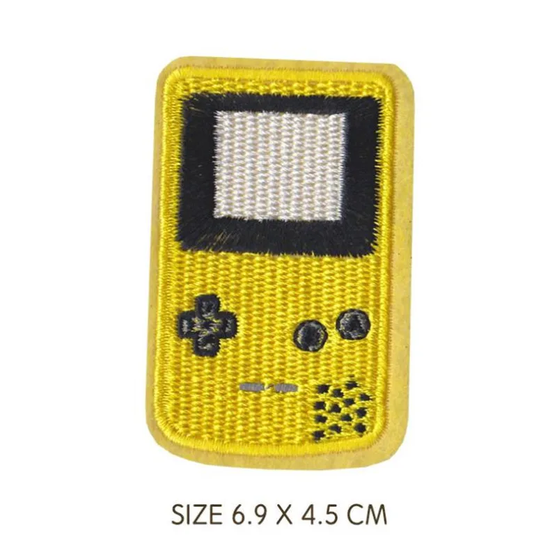 5 Color Cute Game Console Parches Embroidered Iron on Patches for Clothing DIY Motif Stripes Clothes Stickers Astronaut Badges