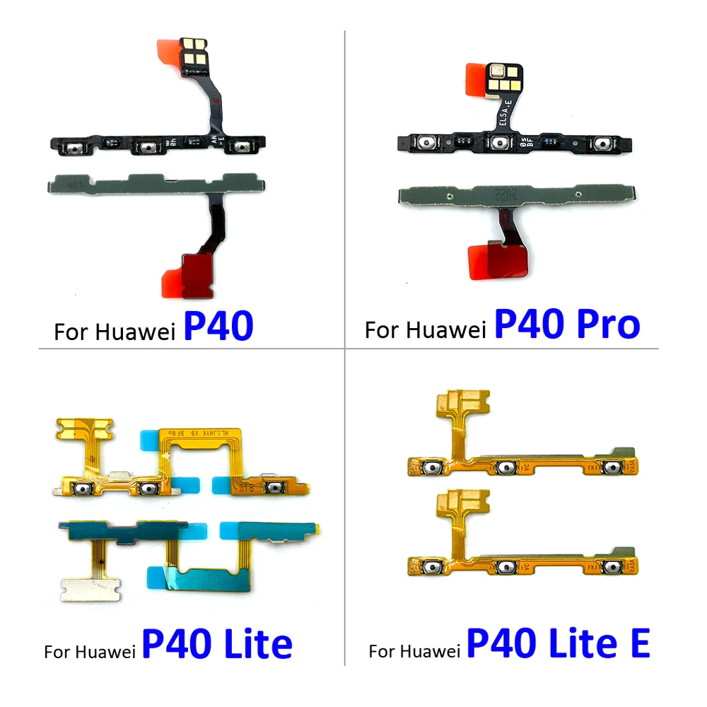 Power Switch On/Off Button Volume Key Button Flex Cable For Huawei P40 P30 P20 Pro P10 P9 Plus Lite E P40 Lite 5G