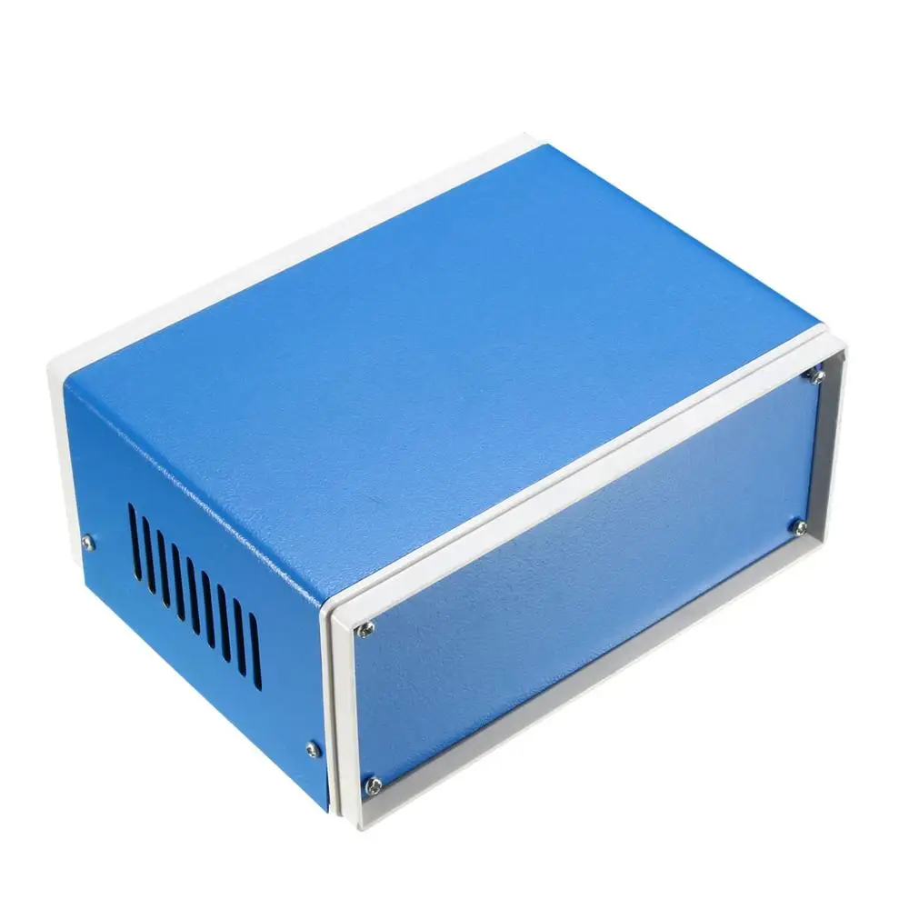 Uxcell-caja de conexiones para proyectos de Metal, carcasa electrónica para interiores y exteriores, 272x138x213mm, 210x180x140mm, color azul, 1