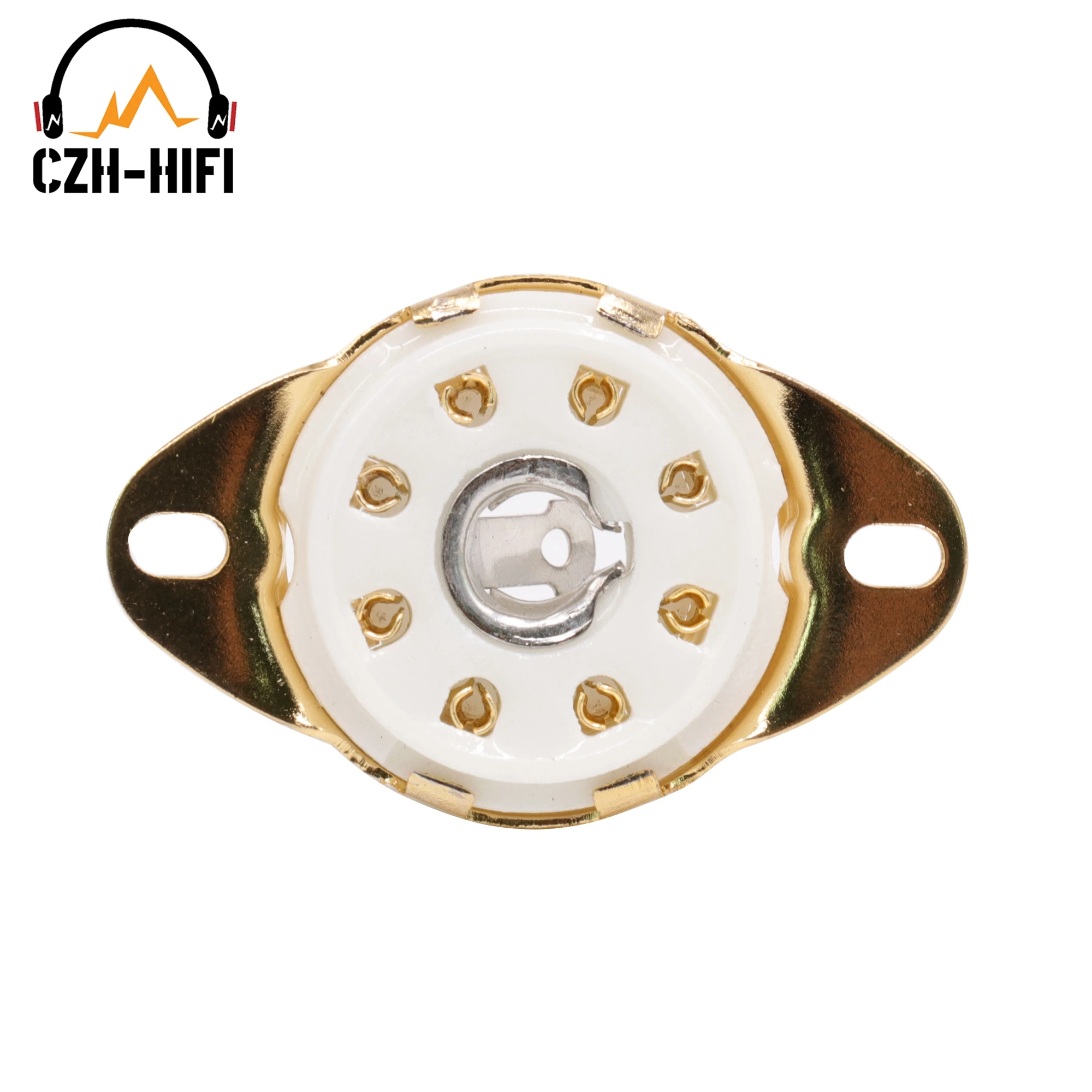 1pc 8-polige Keramik rohr buchse Ventil fuß Power Lampen buchse für 5 b254 c3g 7 n7 ef22 Vintage Audio verstärker DIY Chassis Leiterplatte halterung – Detail 2