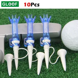 10 unids/lote, soporte para pelota de Golf de entrenamiento, práctica de pie, accesorios antivuelo, tachuelas de pelota, soporte para camisetas de Golf de plástico