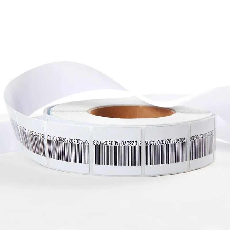 High Sensitivity EAS rf 8.2mhz soft label barcode 3*4cm 4*4cm 1000pcs