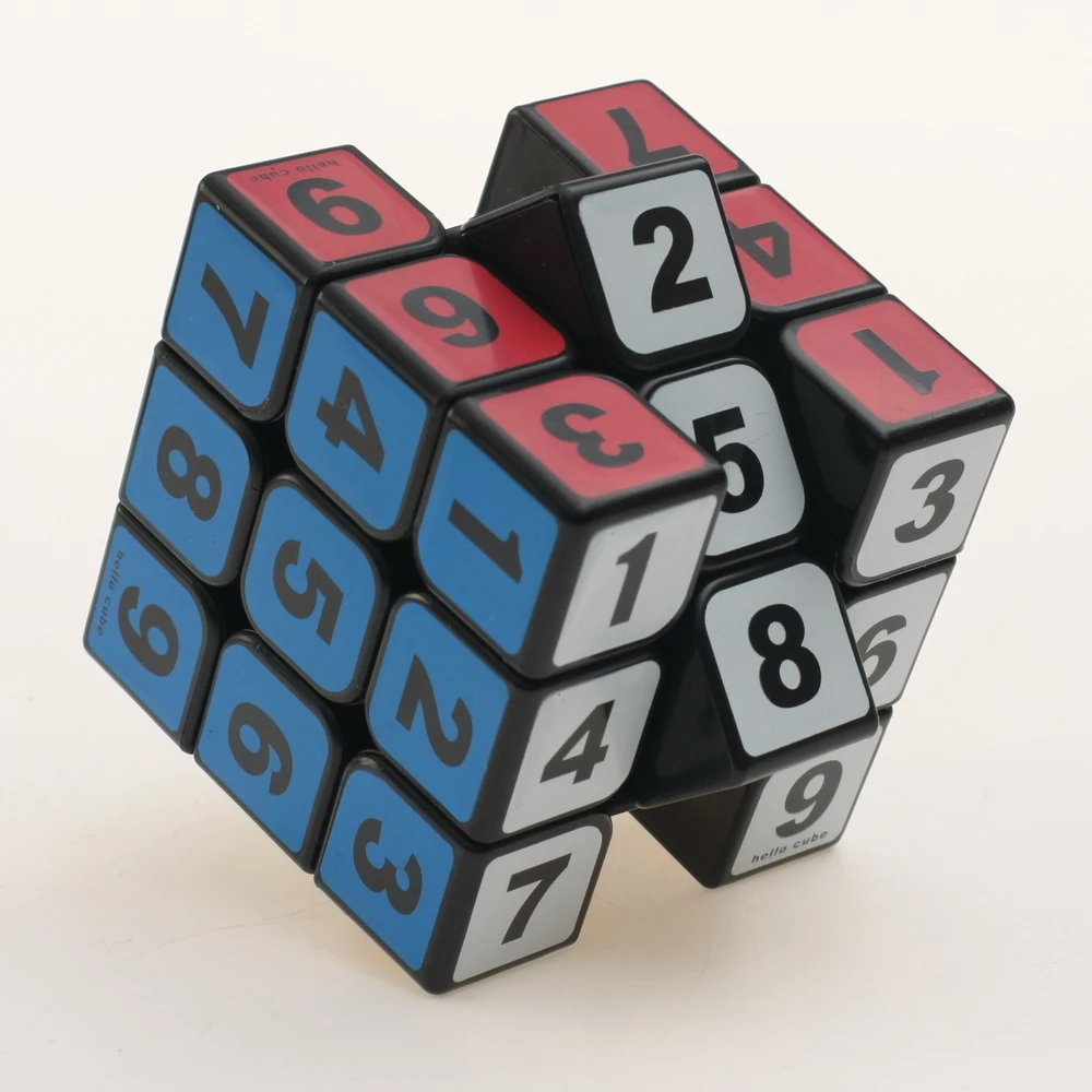Zprofits ic-Cube magique numérique Sudoku pour enfants et adultes, meilleur puzzle de chiffres de vitesse, jouets punNeo, professionnel, 3x3x3