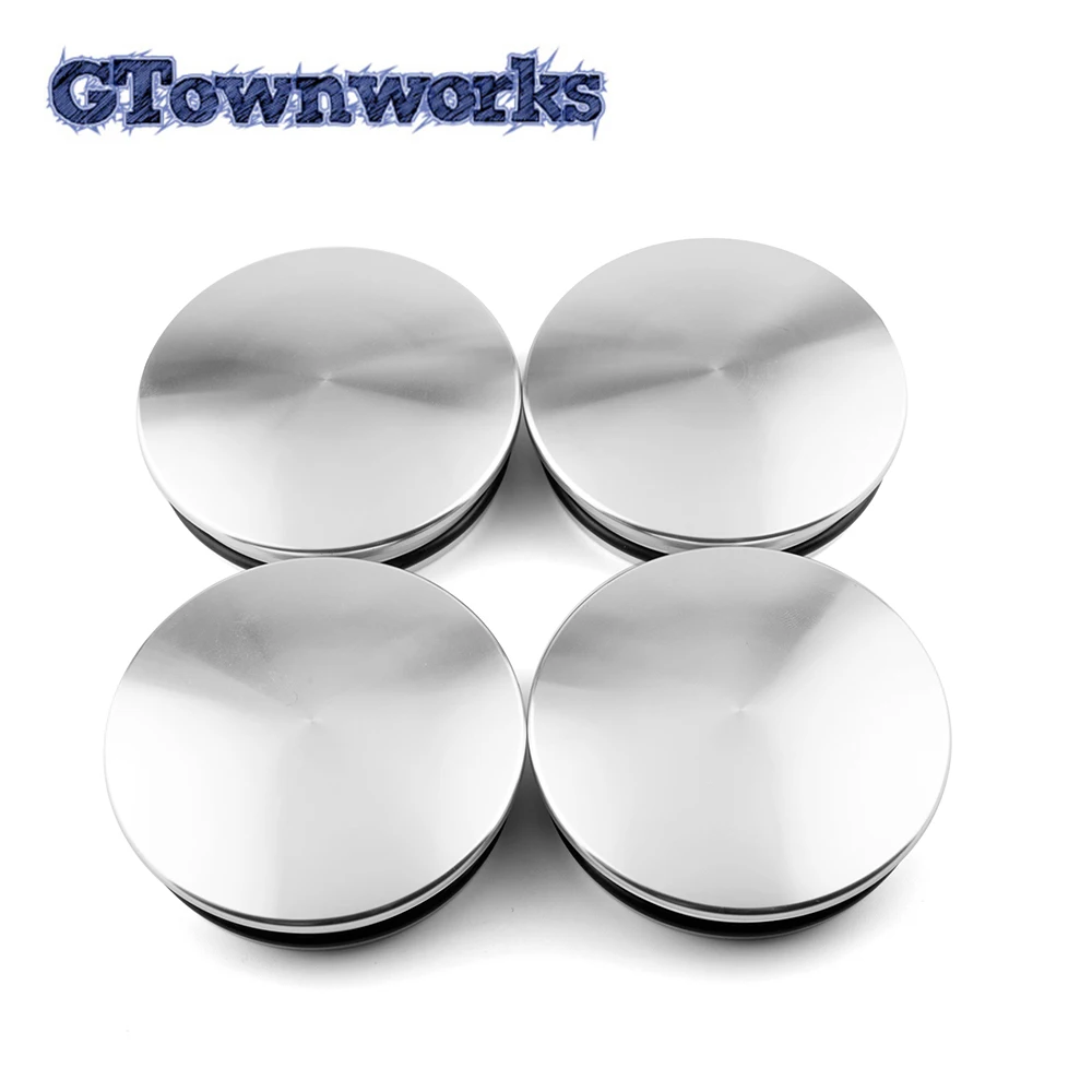 4pcs 75mm 68mm Metal Car Wheel Center Hub Cap For Rims Refits  Styling Cap Auto Universal Accessories Sliver