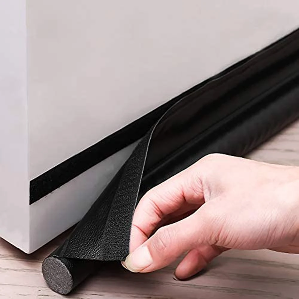 94cm Door Bottom Sealing Strip Self-adhesive Weatherstrip Under Door Draft Stopper Windproof Dust-Proof PU Seal Acoustic Foam