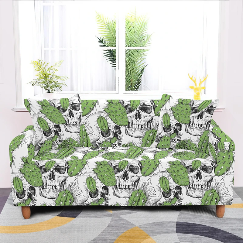 

Psychedelic Cactus Elastic Sofa Cover 1/2/3/4 Seats Stretch Slipcovers For Living Room All-Cover Dust-proof Couch Covers