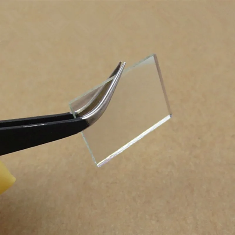 48*48*1.1mm 50% Transmission Transflective Glass Telephoto Beamsplitter Galss Plate Prism Teleprompter 1pcs T:R=50:50