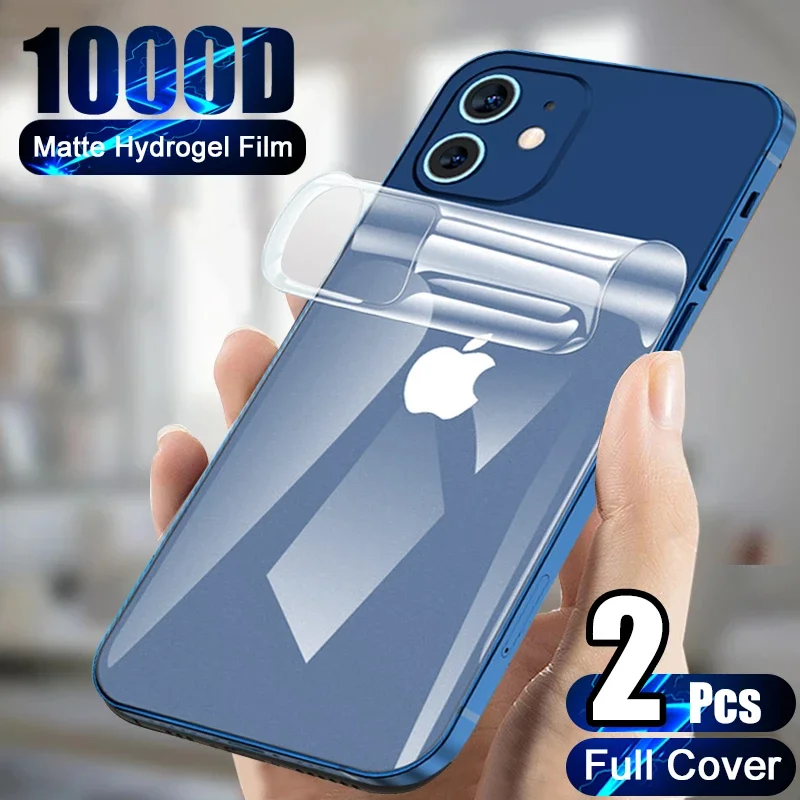 Full Cover Hydrogel Film For iPhone 7 8 Plus 6 6S Screen Protector 11 12 Pro mini XR X XS Max SE 2020 Back Soft Film Not Glass