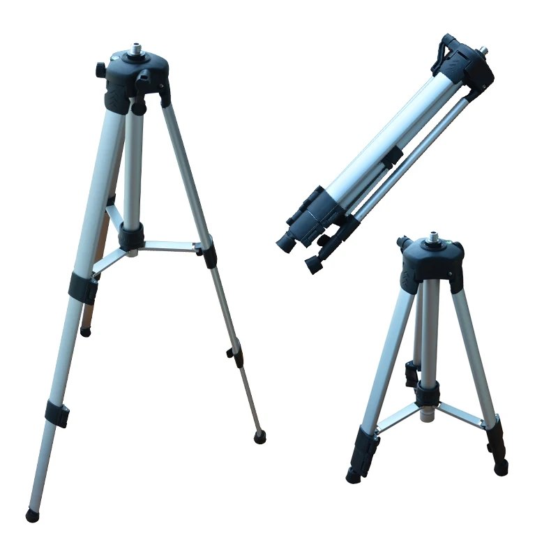 TECLASER Laser Level Aluminium Alloy Tripod 5/8 Adapter Tripod Laser Distance Meter Tripod Tool Adjustable Height 1.2/1.5/2.0 M